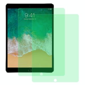 For iPad Pro 10.5 inch 2 PCS 9H 2.5D Eye Protection Green Light Explosion-proof Tempered Glass Film (OEM)