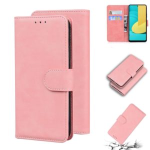 For LG Stylo 7 5G Skin Feel Pure Color Flip Leather Phone Case(Pink) (OEM)