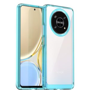 For Honor Magic4 Lite Colorful Series Acrylic + TPU Phone Case(Transparent Blue) (OEM)