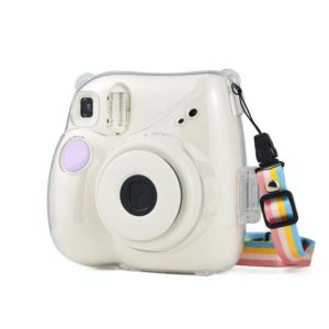 Protective Crystal Case with Strap For FUJIFILM Instax mini 7+(Transparent) (OEM)