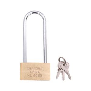 Copper Padlock Small Lock, Style: Long Lock Beam, 60mm Open (OEM)