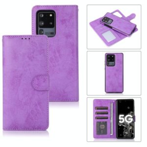 For Samsung Galaxy S20+ Retro 2 in 1 Detachable Magnetic Horizontal Flip TPU + PU Leather Case with Holder & Card Slots & Photo Frame & Wallet(Purple) (OEM)