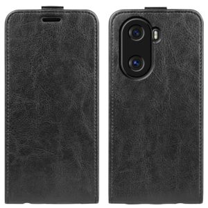 For Honor X40i R64 Texture Vertical Flip Leather Phone Case(Black) (OEM)