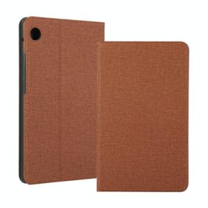 For Huawei MatePad T8 / C3 8 inch Voltage Craft Cloth TPU Horizontal Flip Leather Case with Holder(Brown) (OEM)