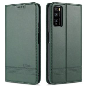 For Huawei Enjoy 20 Pro / Enjoy Z 5G AZNS Magnetic Calf Texture Horizontal Flip Leather Case with Card Slots & Holder & Wallet(Dark Green) (AZNS) (OEM)