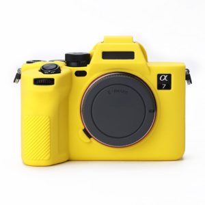 Soft Silicone Protective Case for Sony A7 IV (Yellow) (OEM)
