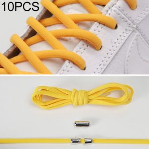 1 Pair Elastic Metal Buckle without Tying Shoelaces(Yellow) (OEM)