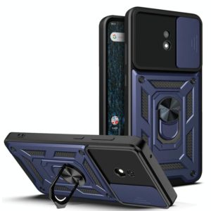 For Nokia C10 Sliding Camera Cover Design TPU+PC Phone Case(Blue) (OEM)