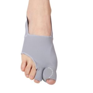 1 Pair Two Toes Split Toe Guard Foot Cover Toe Separation Thumb Varus Correction Foot Cover,Style: Inner Package Gray, Size: L (40-45) (OEM)