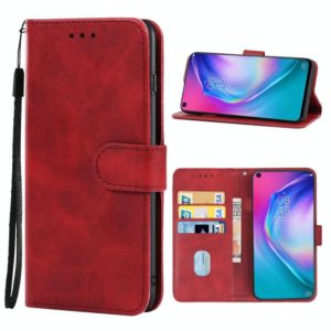 Leather Phone Case For Tecno Pouvoir 4(Red) (OEM)