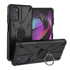 For Motorola Moto G 2022 Armor Bear Shockproof PC + TPU Phone Case(Black) (OEM)