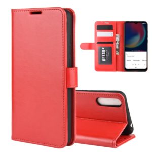 For Wiko view 4/ 4 lite R64 Texture Single Horizontal Flip Protective Case with Holder & Card Slots & Wallet& Photo Frame(Red) (OEM)