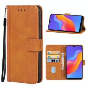 Leather Phone Case For Honor 8A Pro(Brown) (OEM)