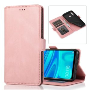 For Huawei Enjoy 9s Retro Magnetic Closing Clasp Horizontal Flip Leather Case with Holder & Card Slots & Photo Frame & Wallet(Rose Gold) (OEM)