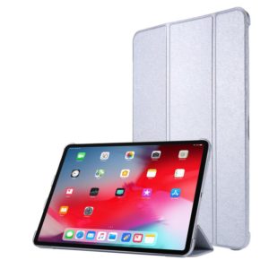 Silk Texture Horizontal Flip Magnetic PU Leather Case with Three-folding Holder & Sleep / Wake-up Function For iPad Air 2022 / 2020 10.9(Silver) (OEM)