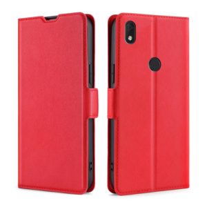 For Alcatel Axel / Lumos Ultra-thin Voltage Side Buckle PU + TPU Leather Phone Case(Red) (OEM)