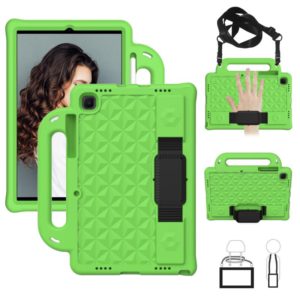 For Galaxy Tab S6 Lite P610/P615 Diamond Series EVA Anti-Fall Shockproof Sleeve Protective Shell Case with Holder & Strap(Green) (OEM)