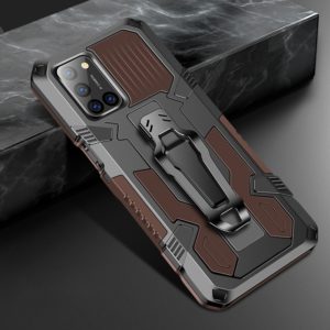 For OPPO A72 Machine Armor Warrior Shockproof PC + TPU Protective Case(Coffee) (OEM)
