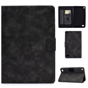 For Kindle Fire 7 2015 / 2017 / 2019 Cowhide Texture Horizontal Flip Leather Case with Holder & Card Slots & Sleep / Wake-up Function(Grey) (OEM)