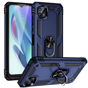 For Motorola Moto G50 5G Shockproof TPU + PC Protective Phone Case with 360 Degree Rotating Holder(Blue) (OEM)
