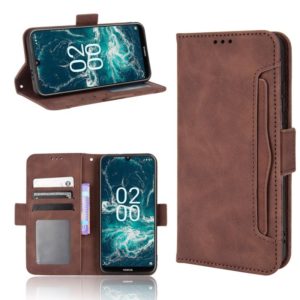 For Nokia C200 Skin Feel Calf Texture Card Slots Leather Phone Case(Brown) (OEM)