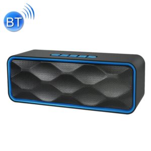 SC211 Multifunctional Card Music Playback Bluetooth Speaker, Support Handfree Call & TF Card & U-disk & AUX Audio & FM Function(Blue) (OEM)