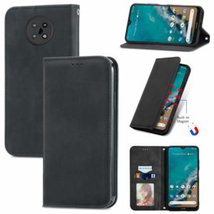 For Nokia G50 Retro Skin Feel Business Magnetic Horizontal Flip Leather Case With Holder & Card Slots & Wallet & Photo Frame(Black) (OEM)