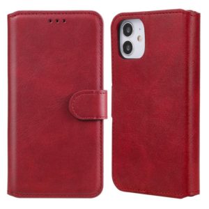 For iPhone 12 mini Classic Calf Texture PU + TPU Horizontal Flip Leather Case, with Holder & Card Slots & Wallet(Red) (OEM)