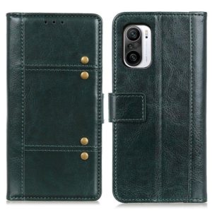 For Motorola Edge S 5G Peas Crazy Horse Texture Horizontal Flip Leather Case with Holder & Card Slots & Wallet(Green) (OEM)