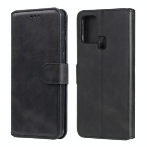 For Samsung Galaxy M31 Classic Calf Texture PU + TPU Horizontal Flip Leather Case, with Holder & Card Slots & Wallet(Black) (OEM)