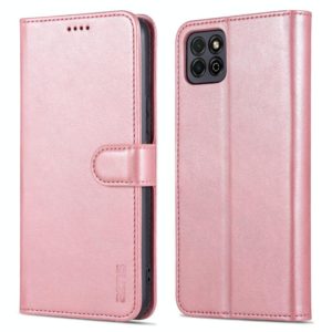 For Honor Play 20 AZNS Skin Feel Calf Texture Horizontal Flip Leather Case with Card Slots & Holder & Wallet(Rose Gold) (AZNS) (OEM)