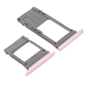 For Galaxy A5 (2017) / A520 & A7 (2017) / A720 SIM Card Tray + Micro SD Card Tray, Single Card (Pink) (OEM)