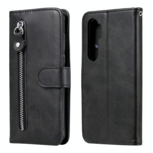 For Xiaomi Mi Note 10 Lite Fashion Calf Texture Zipper Horizontal Flip Leather Case with Stand & Card Slots & Wallet Function(Black) (OEM)
