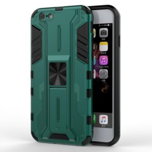 For iPhone SE 2022 / SE 2020 / 8 / 7 Supersonic PC + TPU Shock-proof Protective Case with Holder(Green) (OEM)