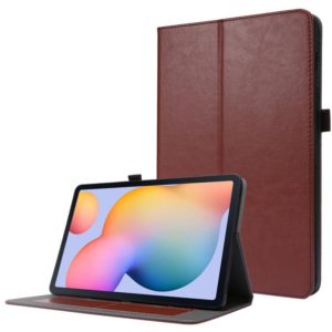 For Samsung Galaxy Tab S8 / Galaxy Tab S7 T870 2-Folding Business Horizontal Flip PU Leather Case with Card Slots & Holder(Coffee) (OEM)