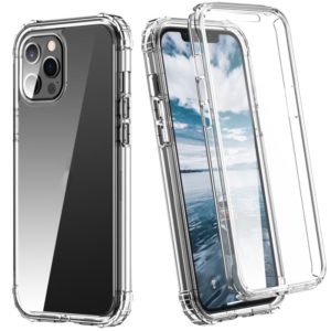 For iPhone 12 / 12 Pro Front and Back Transparent Four-corner Three-proof Case(Transparent) (OEM)
