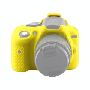 Soft Silicone Protective Case for Nikon D5300(Yellow) (OEM)