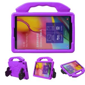 For Galaxy Tab A 10.1 (2019) Thumb Support EVA Flat Anti Falling Protective Shell(Purple) (OEM)