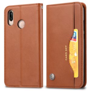 Knead Skin Texture Horizontal Flip Leather Case for Xiaomi Redmi Note 7 & 7 Pro, with Photo Frame & Holder & Card Slots & Wallet(Brown) (OEM)