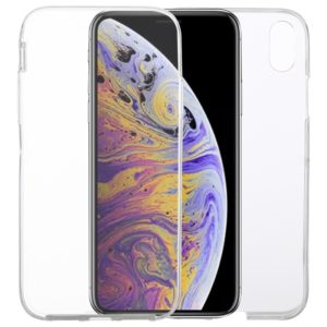 For iPhone XS Max Ultra-thin Double-sided Full Coverage Transparent TPU Case (Transparent) (OEM)
