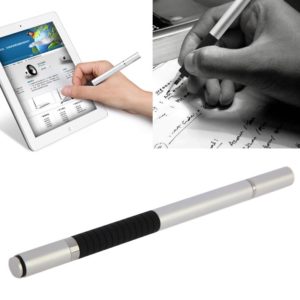 2 in 1 Stylus Touch Pen + Ball Pen for iPhone 6 & 6 Plus / 5 & 5S & 5C, iPad Air 2 / iPad mini 1 / 2 / 3 / New iPad (iPad 3) / iPad and All Capacitive Touch Screen(Silver) (OEM)