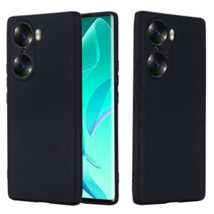 For Honor 60 Pro Color Liquid Silicone Phone Case(Black) (OEM)