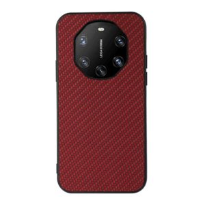 For Huawei Mate 40 RS Accurate Hole Carbon Fiber Texture Shockproof Case(Red) (OEM)