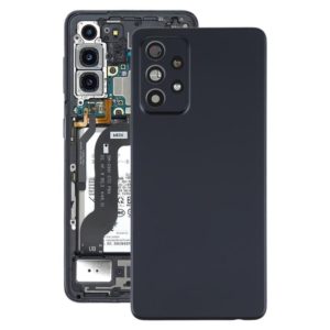 For Samsung Galaxy A52 5G / A52 4G Battery Back Cover with Camera Lens Cover (Black) (OEM)