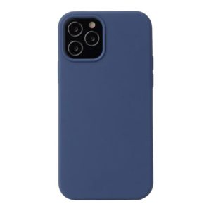 For iPhone 12 / 12 Pro Solid Color Liquid Silicone Shockproof Protective Case(Diamond Blue) (OEM)