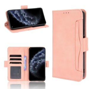 For Cubot C30 Skin Feel Calf Texture Horizontal Flip Leather Case with Holder & Card Slots & Photo Frame(Pink) (OEM)