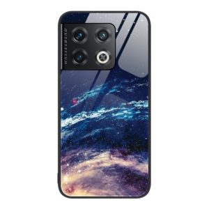 For OnePlus 10 Pro Colorful Painted Glass Phone Case(Starry Sky) (OEM)