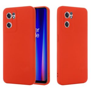 For OnePlus Nord CE 2 5G Pure Color Liquid Silicone Shockproof Full Coverage Phone Case(Red) (OEM)