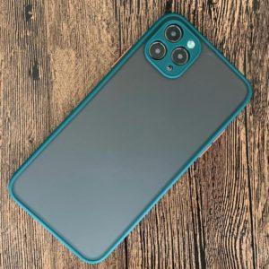 For iPhone 11 Shockproof Frosted TPU + PC Protective Case(Dark Green) (OEM)