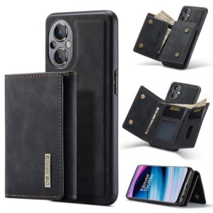 For OnePlus Nord N20 5G DG.MING M1 Series 3-Fold Multi Card Wallet + Magnetic Phone Case(Black) (DG.MING) (OEM)